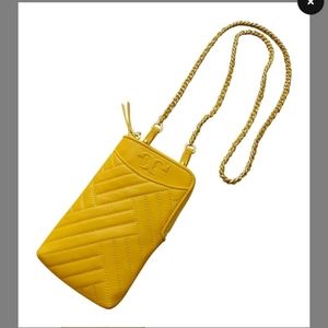 NEW Tory Burch Alexa phone crossbody bag Yellow